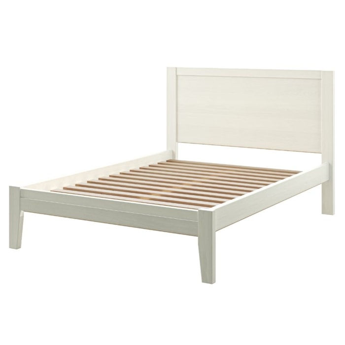 Cama Casal Madeira Macica Taeda 149 cm 2808 Branco Festra