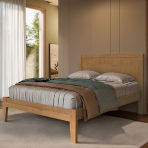 Cama Casal Madeira Macica Taeda 149 cm 2808 Freijo Festra