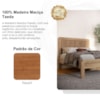 Cama Casal Madeira Macica Taeda 151 cm 3308U Tauari Festra
