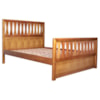 Cama Casal Madeira Macica Tuni 148 cm Ripas Usinadas Mogno Mell NATH