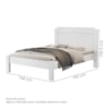 Cama Casal MDF 195X144 cm Sofia Branco Decmade