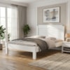 Cama Casal MDF 195X144 cm Sofia Branco Decmade