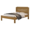 Cama Casal MDF 195X144 cm Sofia Nature Off Decmade