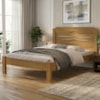 Cama Casal MDF 195X144 cm Sofia Nature Off Decmade