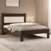 Cama Casal MDF 199X145 cm Bela Chocolate Off Decmade