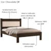Cama Casal MDF 199X145 cm Bela Chocolate Off Decmade