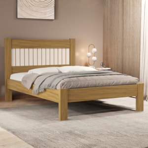 Cama Casal MDF 199X145 cm Bela Nature Off Decmade