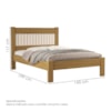 Cama Casal MDF 199X145 cm Bela Nature Off Decmade