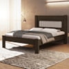 Cama Casal MDF 199X145 cm Clara Chocolate Decmade
