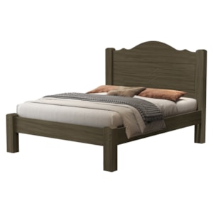 Cama Casal MDF 205X146 cm Thalia Castanho Decmade