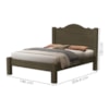 Cama Casal MDF 205X146 cm Thalia Castanho Decmade