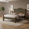 Cama Casal MDF 205X146 cm Thalia Castanho Decmade