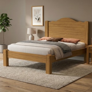 Cama Casal MDF 205X146 cm Thalia Nature Decmade