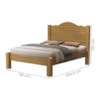 Cama Casal MDF 205X146 cm Thalia Nature Decmade