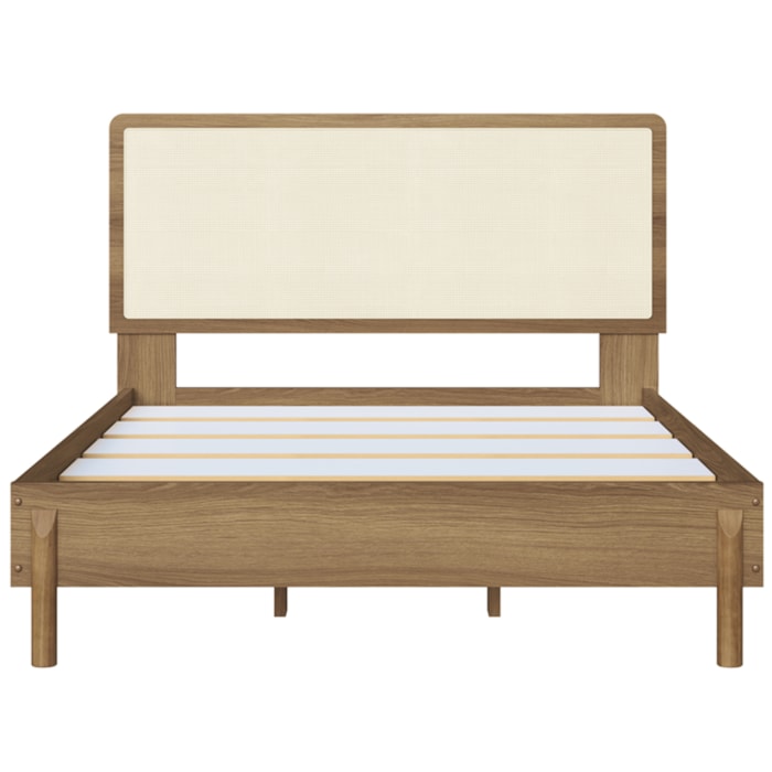 Cama Casal Palhinha Oslo 27055 Pes Madeira 152 cm Hanover Artesano