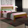 Cama De Casal Madeira Maciça 707LA Mell Acetinado Marjori