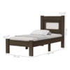 Cama de Solteiro MDF 199X95 cm Clara Chocolate Decmade