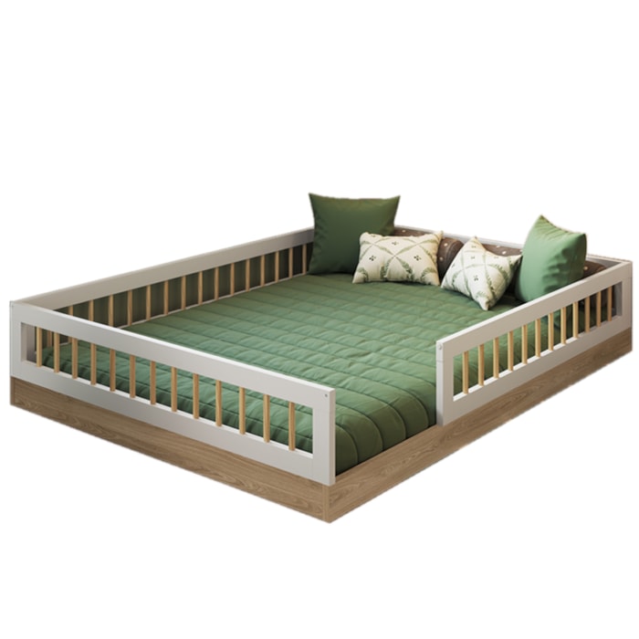 Cama Montessoriana Infantil 188X38 cm AFT009 Aveiro OAK Branco Comm