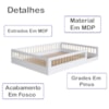 Cama Montessoriana Infantil 188X38 cm AFT009 Branco Comm