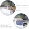 Cama Multifuncional Matrix 3 em 1 Branco Tebar