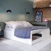 Cama Multifuncional Matrix 3 em 1 Branco Tebar