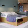 Cama Multifuncional Matrix 3 em 1 Nature Tebar
