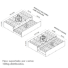 Cama Multifuncional Matrix 3 em 1 Nature Tebar
