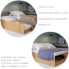 Cama Multifuncional Matrix 3 em 1 Nature Tebar
