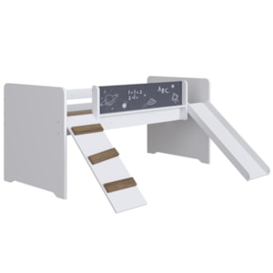 Cama Playground Com Escorregador E Rampa BY710 Branco Comm