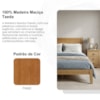 Cama Queen 2 Mesas de Cabeceira 3 Gavetas Madeira Taeda Freijo Festra