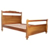 Cama Queen Madeira Macica 171 cm Glesa Pes Torneados Mogno Mell NATH