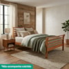 Cama Queen Madeira Macica Gonda 166 cm Peseira Alta Mogno Mell NATH