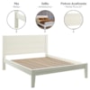 Cama Queen Madeira Macica Taeda 169 cm 2809 Branco Festra