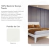 Cama Queen Madeira Macica Taeda 169 cm 2809 Branco Festra
