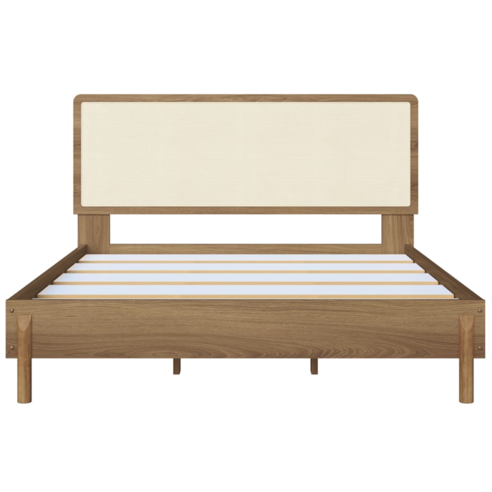 Cama Quenn Palhinha Oslo 27056 Pes Madeira 172 cm Hanover Artesano
