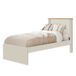 Cama Solteiro Barcelona Off White Nature Tebar