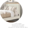 Cama Solteiro Barcelona Off White Nature Tebar