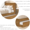 Cama Solteiro Com Auxiliar Barcelona Nature Tebar
