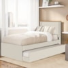 Cama Solteiro Com Auxiliar Barcelona Off White Nature Tebar