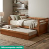 Cama Solteiro Com Cama Auxiliar Madeira Macica Nalia Mogno Mell NATH