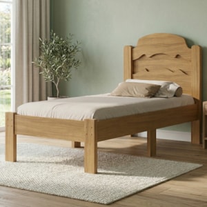Cama Solteiro Flex MDF 195X94 cm Iris Nature Decmade