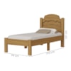 Cama Solteiro Flex MDF 195X94 cm Iris Nature Decmade