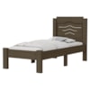 Cama Solteiro MDF 195X94 cm Sofia Castanho Off Decmade