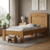 Cama Solteiro MDF 195X94 cm Sofia Nature Off Decmade