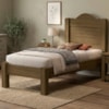 Cama Solteiro MDF 205X96 cm Thalia Castanho Decmade