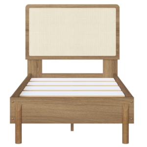 Cama Solteiro Palhinha Oslo 27058 Pes Madeira 102 cm Hanover Artesano