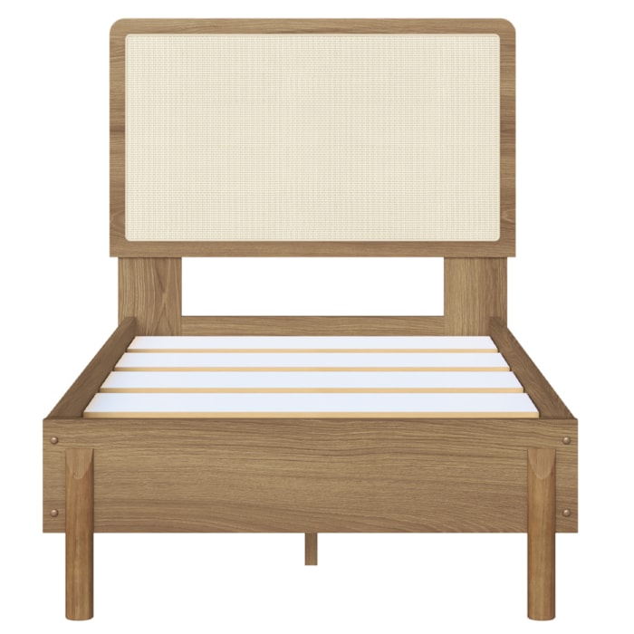 Cama Solteiro Palhinha Oslo 27058 Pes Madeira 102 cm Hanover Artesano