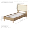 Cama Solteiro Palhinha Oslo 27058 Pes Madeira 102 cm Hanover Artesano