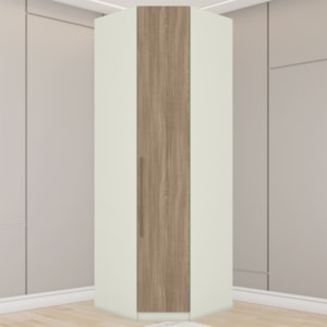 Canto Obliquo Modulado 1 Porta 241x82 cm Seletto Areia Jequitiba Henn