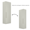 Canto Reto Modulado 1 Porta 241x80 cm Seletto Areia Henn